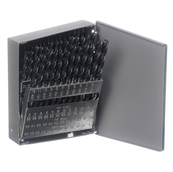 Champion 160C-SP 705SP Split Point Drill Set – 60-Piece #1–#60 wire sizes — HSS 135-degree split point drills in metal case