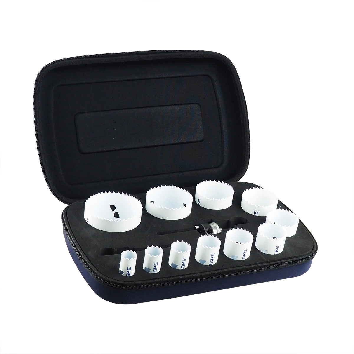 Norske Tools 13-piece bi-metal hole saw kit with M3 cobalt cutting teeth