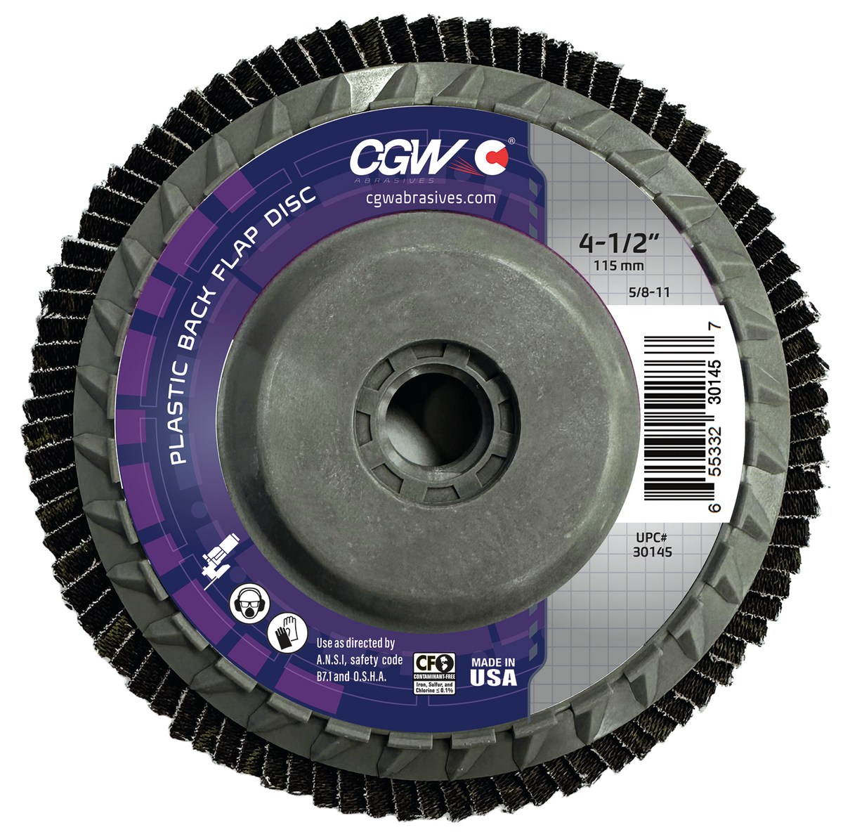 CGW Plastic Backed Flap Discs — representative series image