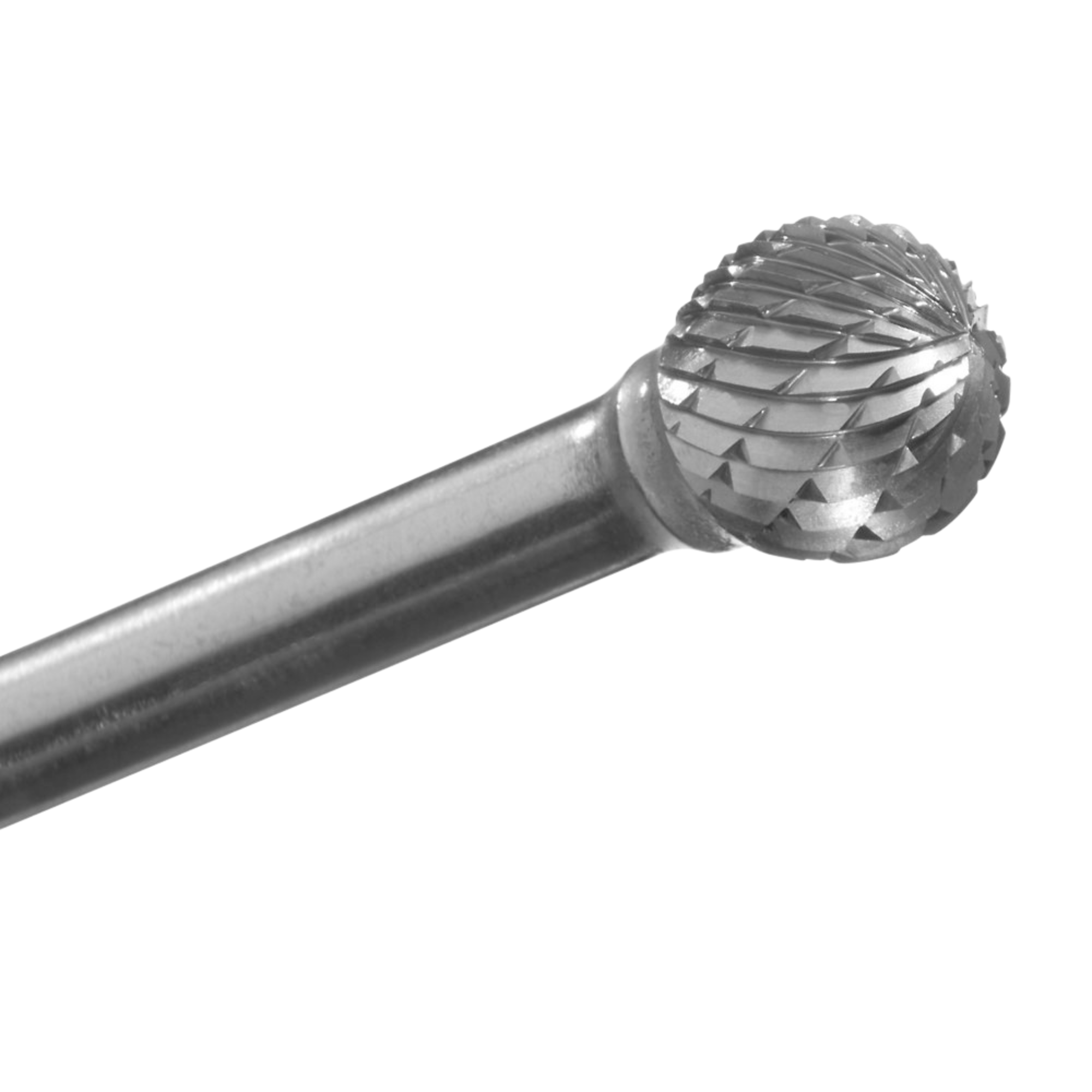 Champion SD ball shape double-cut carbide bur for internal deburring