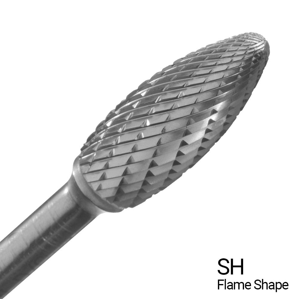 Champion USH7 3/4" x 1-5/8" Flame Double-Cut Carbide Bur — profile image