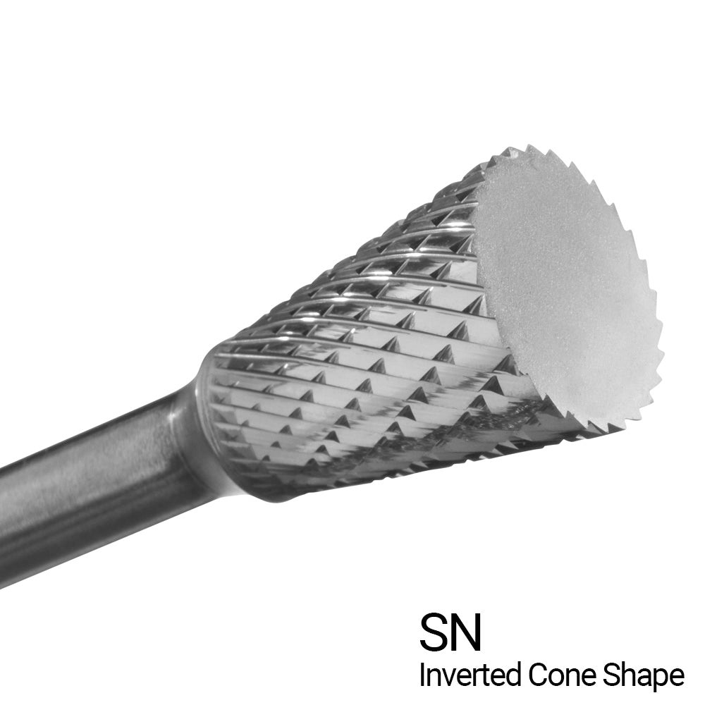 Champion USN2 3/8" x 3/8" Inverted Cone Double-Cut Carbide Bur — profile image