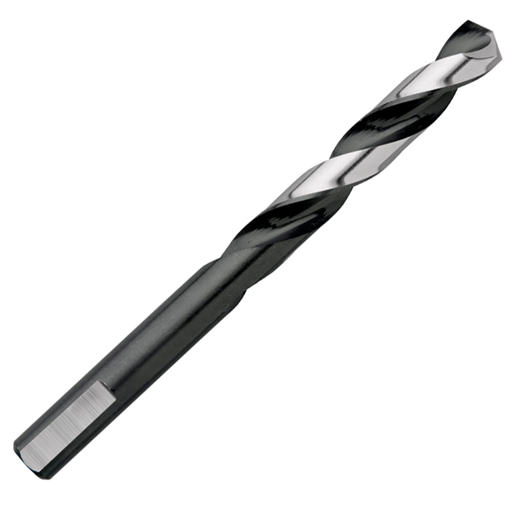 Heavy-duty HSS mechanics-length drill, 135-degree split point, anti-slip shank — ideal for stainless, carbon steel, sheet metal