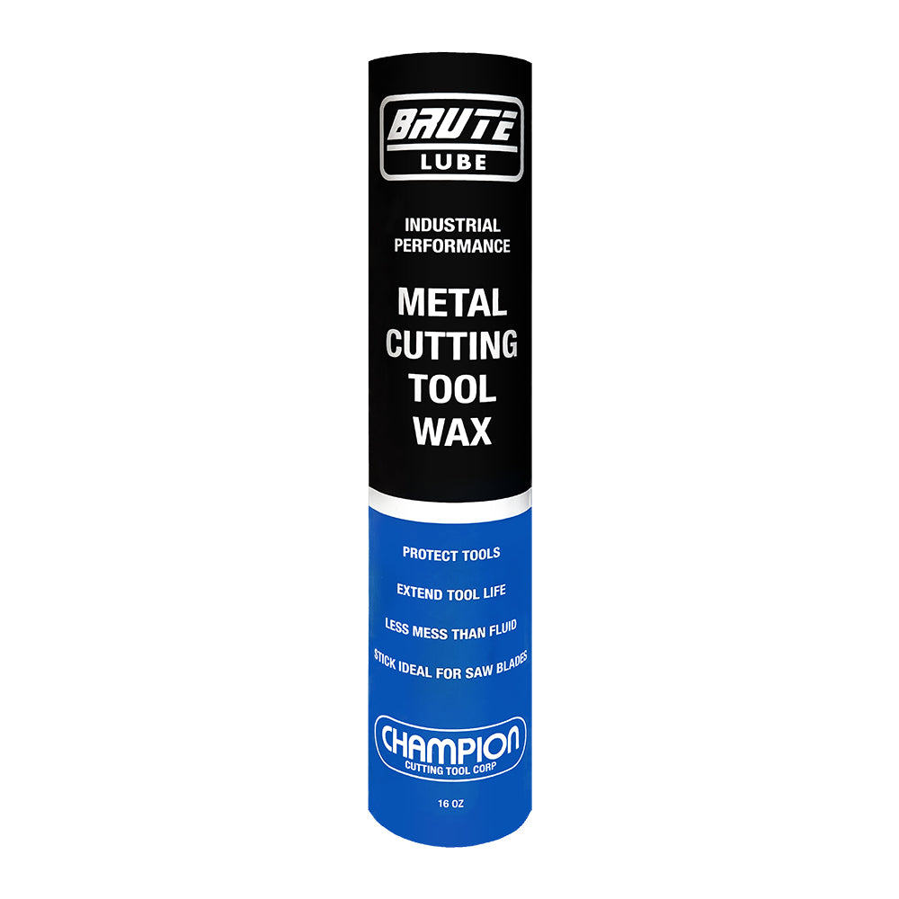 Champion 16 oz BruteLube cutting wax stick for hole cutting and tapping