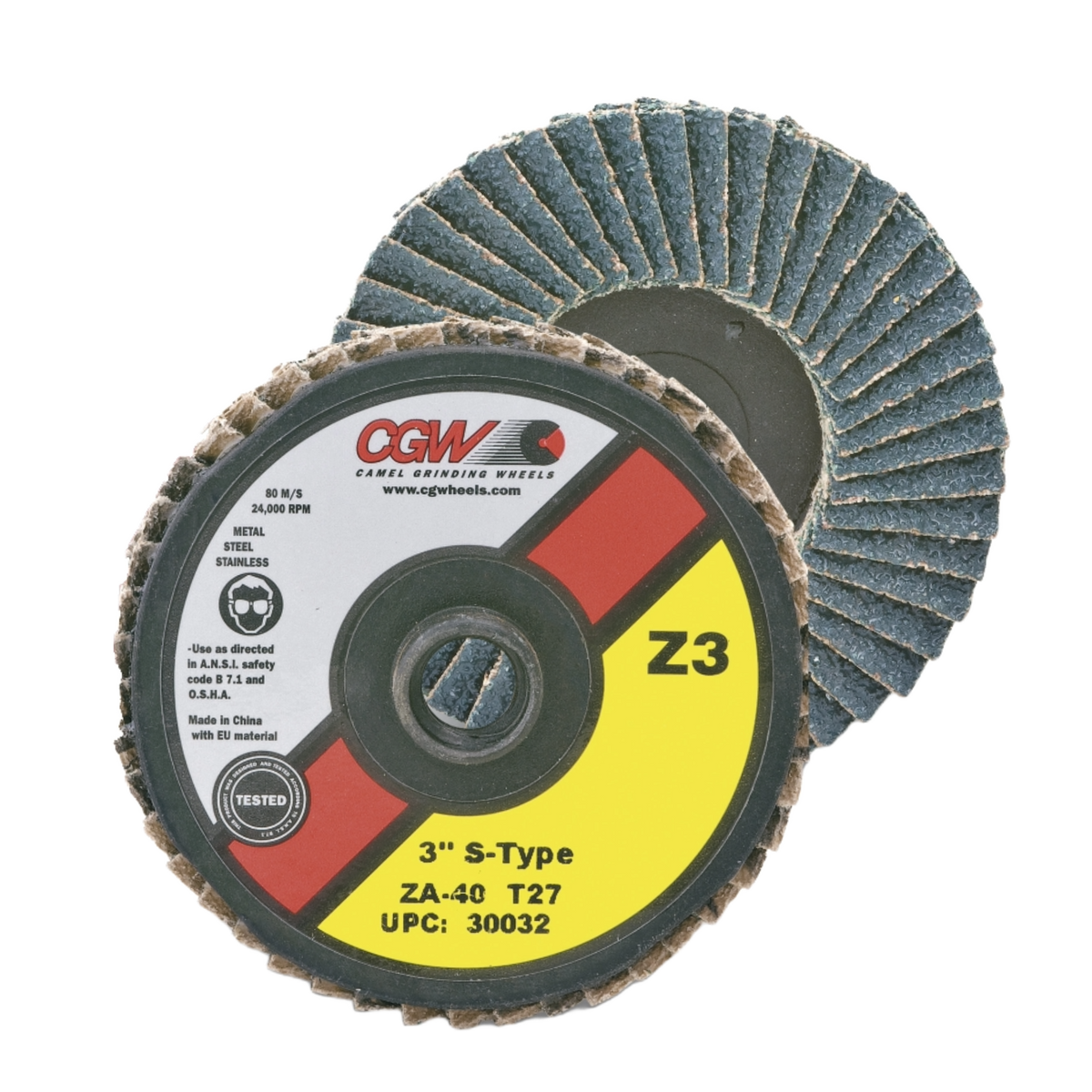 CGW Z3® 2–3 inch Mini Flap Discs — representative series image