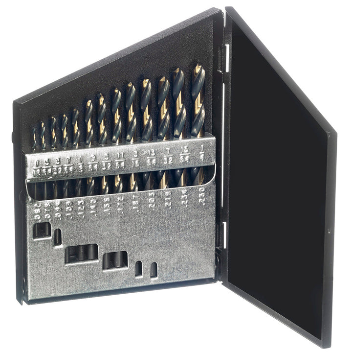 Champion 113CO 705C Cobalt Drill Set – 13-piece 1/16"–1/4" x 64ths — M42 cobalt HSS drills in metal case