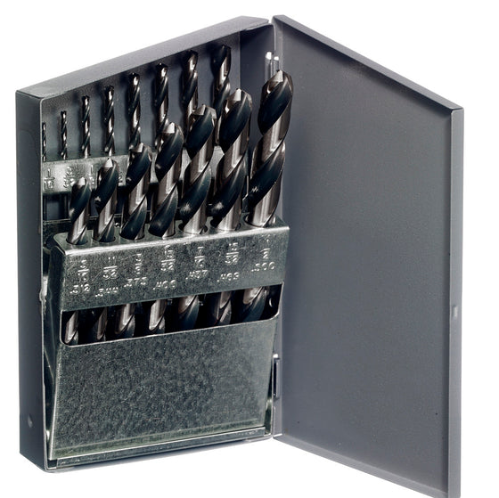 Champion 115C-XL5 Brute XL5 Drill Set – 1/16"–1/2" x 32nds — NoMo-treated HSS drills in metal case
