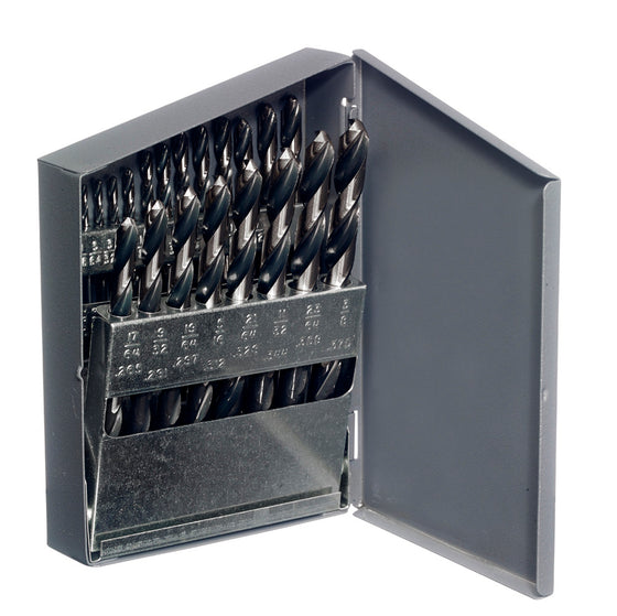 Champion 121C-XL5 Brute XL5 Drill Set – 1/16"–3/8" x 64ths — NoMo-treated HSS drills in metal case