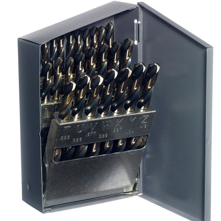 Champion 160CO 705C Cobalt Drill Set – 60-piece #1–#60 Wire Sizes — M42 cobalt HSS drills in metal case
