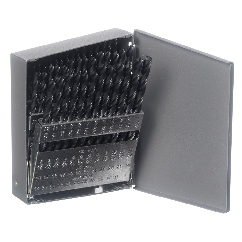 Champion 160C-SP 705SP Split Point Drill Set – 60-Piece #1–#60 wire sizes — HSS 135-degree split point drills in metal case