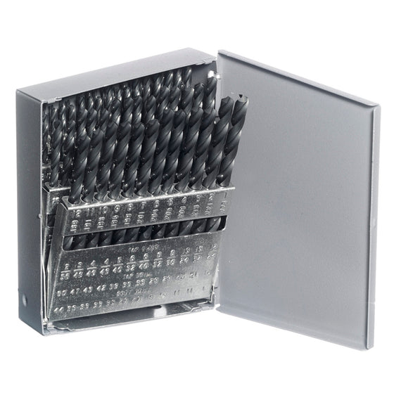 Champion 160C-XL5 Brute XL5 Drill Set – #1–#60 Wire Sizes — NoMo-treated HSS drills in metal case
