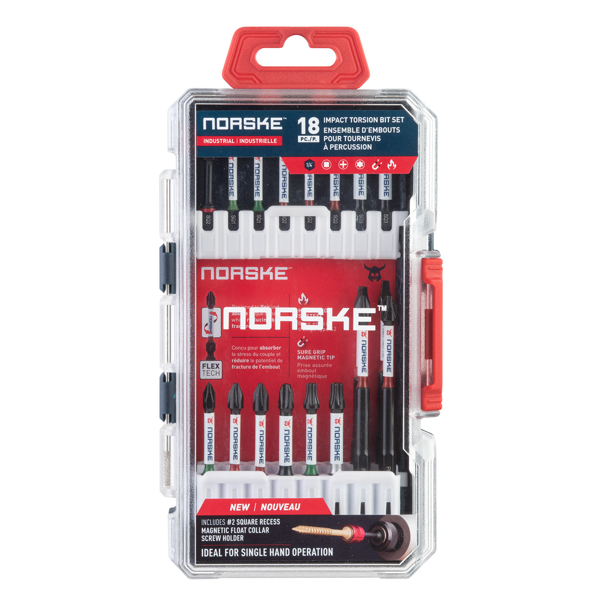 Norske NIBPI727 18-piece impact torsion bit set