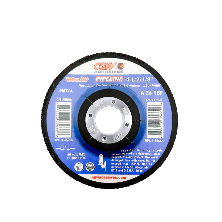 CGW Ultra Pipeline T-Bond grinding wheel - representative series image