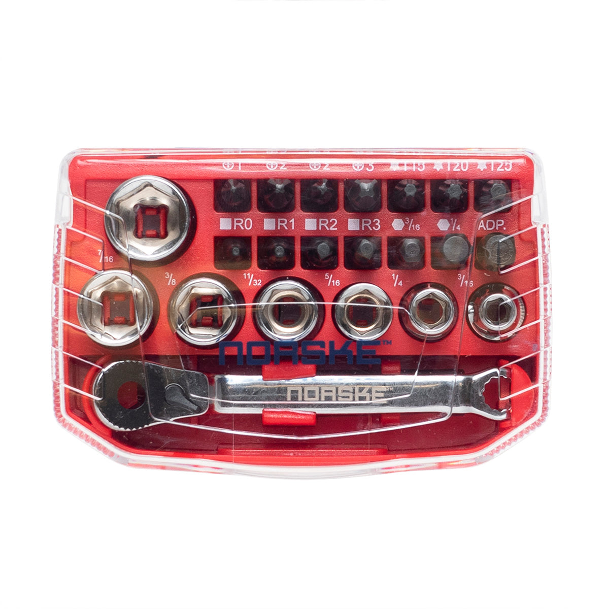 Norske NIBPI709 23-piece socket and screwdriver bit set