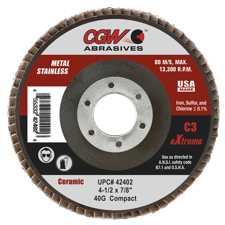 CGW C3 ceramic flap disc — representative series image
