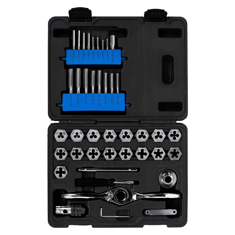 CS40P-A 40-piece SAE tap and die kit in molded case