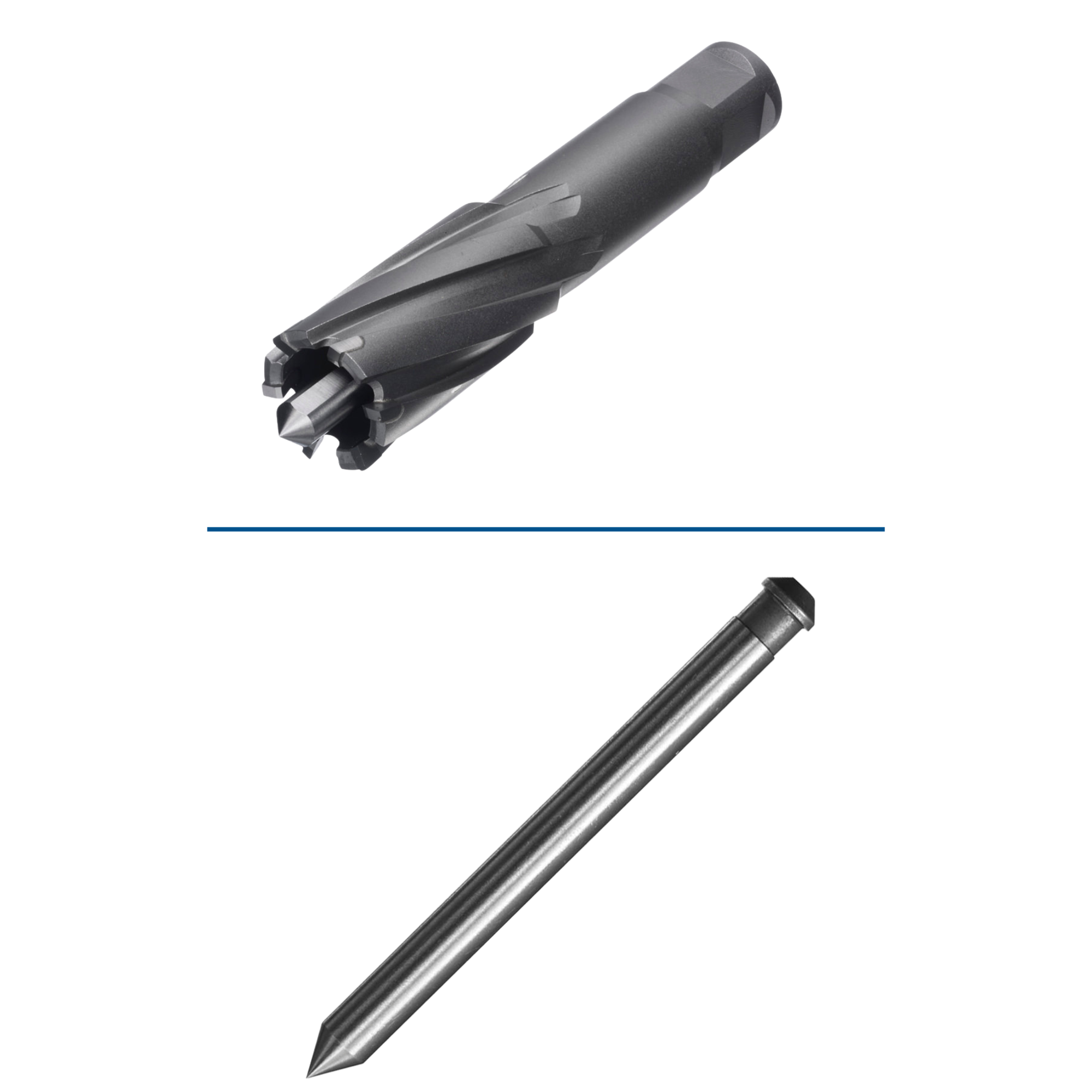 Close-up of Champion CT300 carbide teeth annular cutter