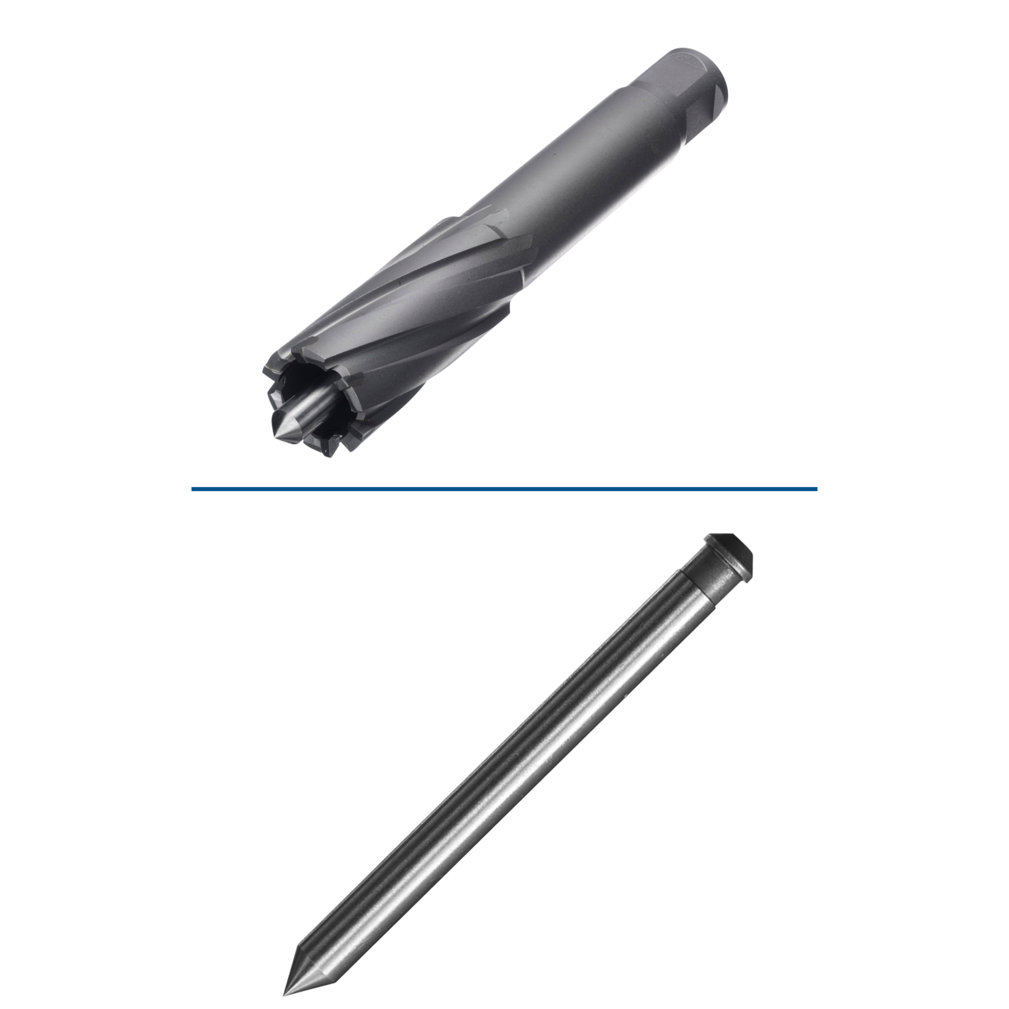 Champion CT400 annular cutter with pilot pin for deep magnetic drilling