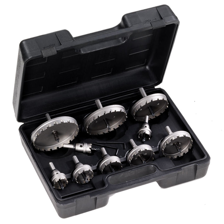 Champion CT5P-ELECTRICAL-1 10-Piece Electrical Carbide Hole Cutter Set — Champion CT5P-ELECTRICAL-1 carbide-tipped hole cutter set for electrician metal drilling