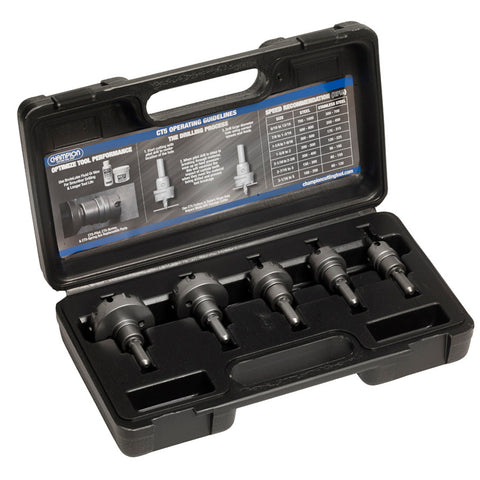 Champion CT5P-SET-1 carbide-tipped hole cutter set for professional metal drilling