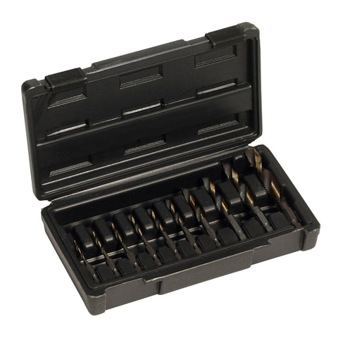 Champion DT22HEX-SET10 drill-tap combo set with fractional and number sizes