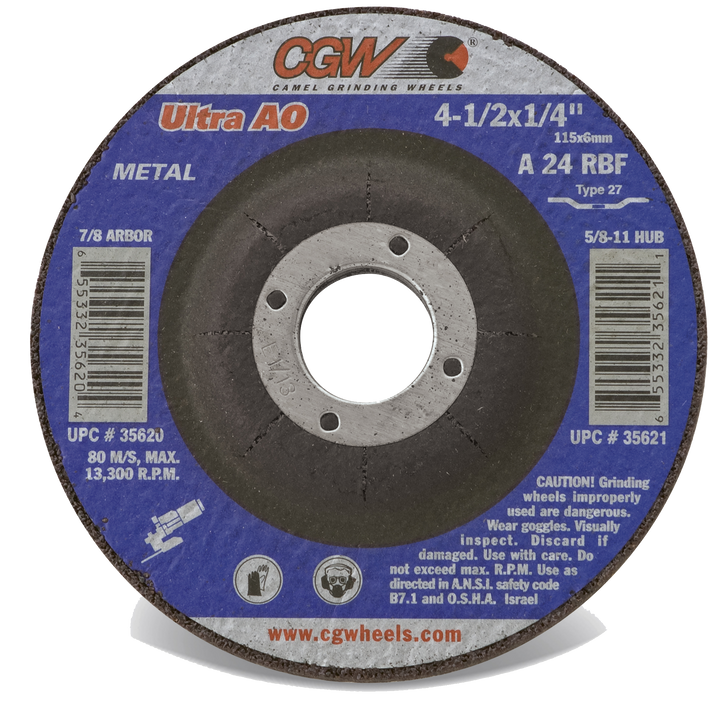 CGW Ultra depressed center cutting and notching wheel - representative series image