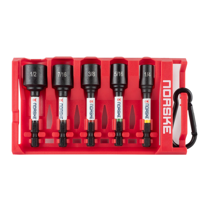Norske impact torsion nut driver bit clips — series image