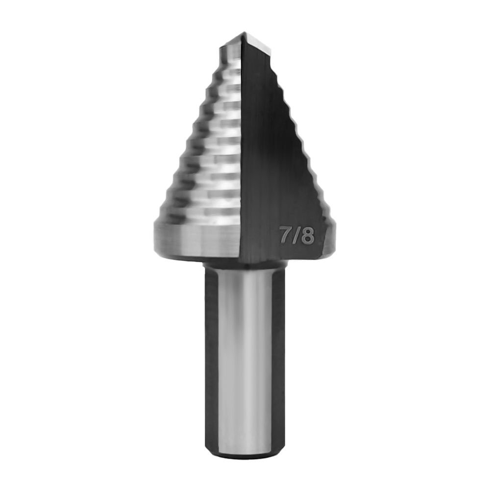 Champion MSD straight shank step drill with titanium coating for sheet metal drilling