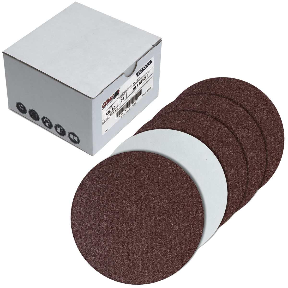 CGW Premium AO X-Weight Resin Cloth Sanding Discs - representative series image