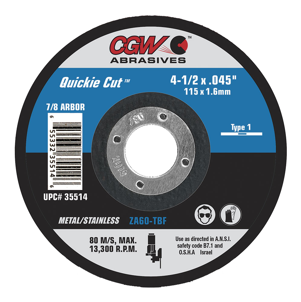CGW Quickie Cut™ cutting wheels — representative series image