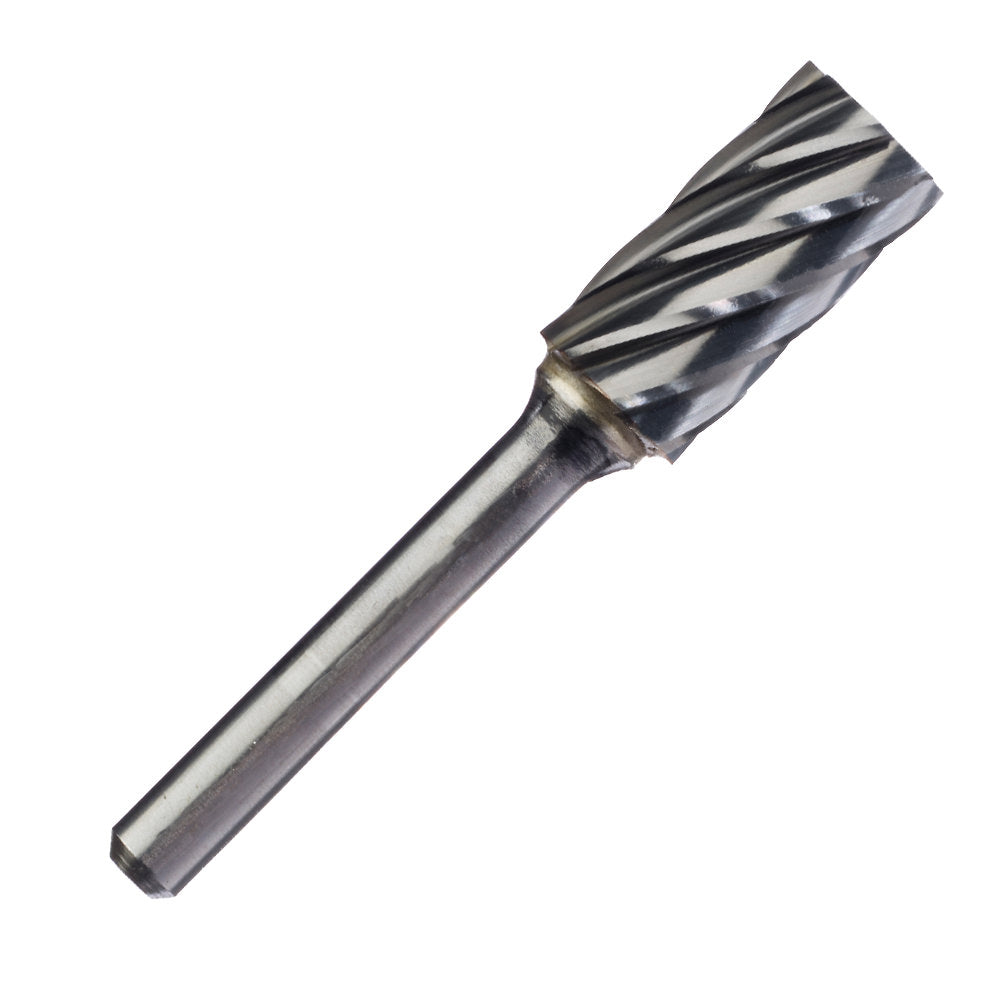 Champion USL3NF 3/8" x 1-1/16" 14° Taper Radius-End Single-Flute Carbide Bur for Aluminum — technical view