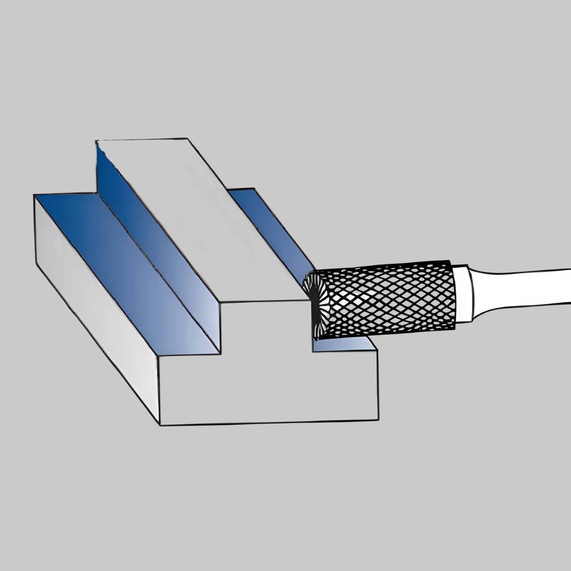 Cylinder End Cut Double Cut Carbide Burs