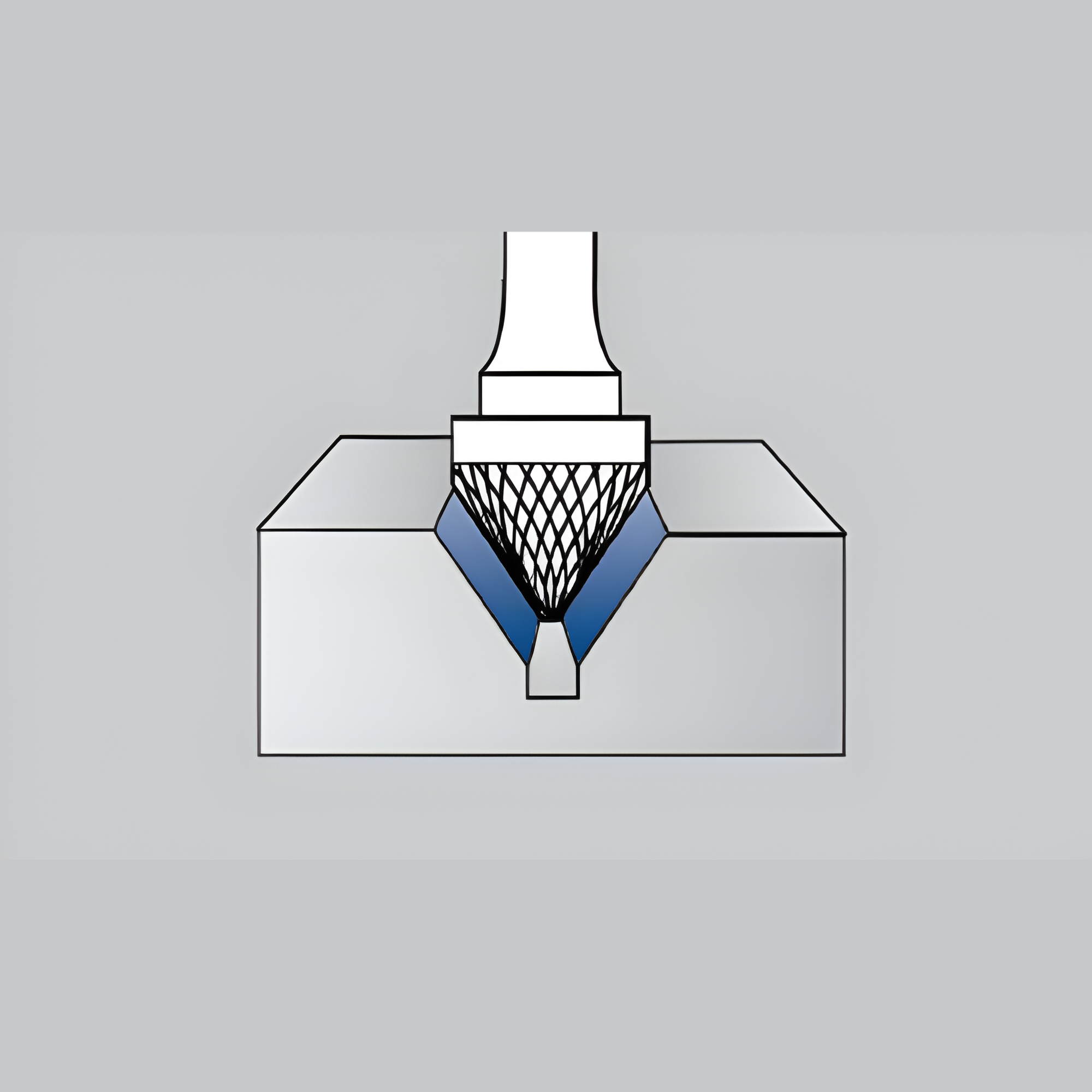 Cone shape carbide bur countersinking steel holes