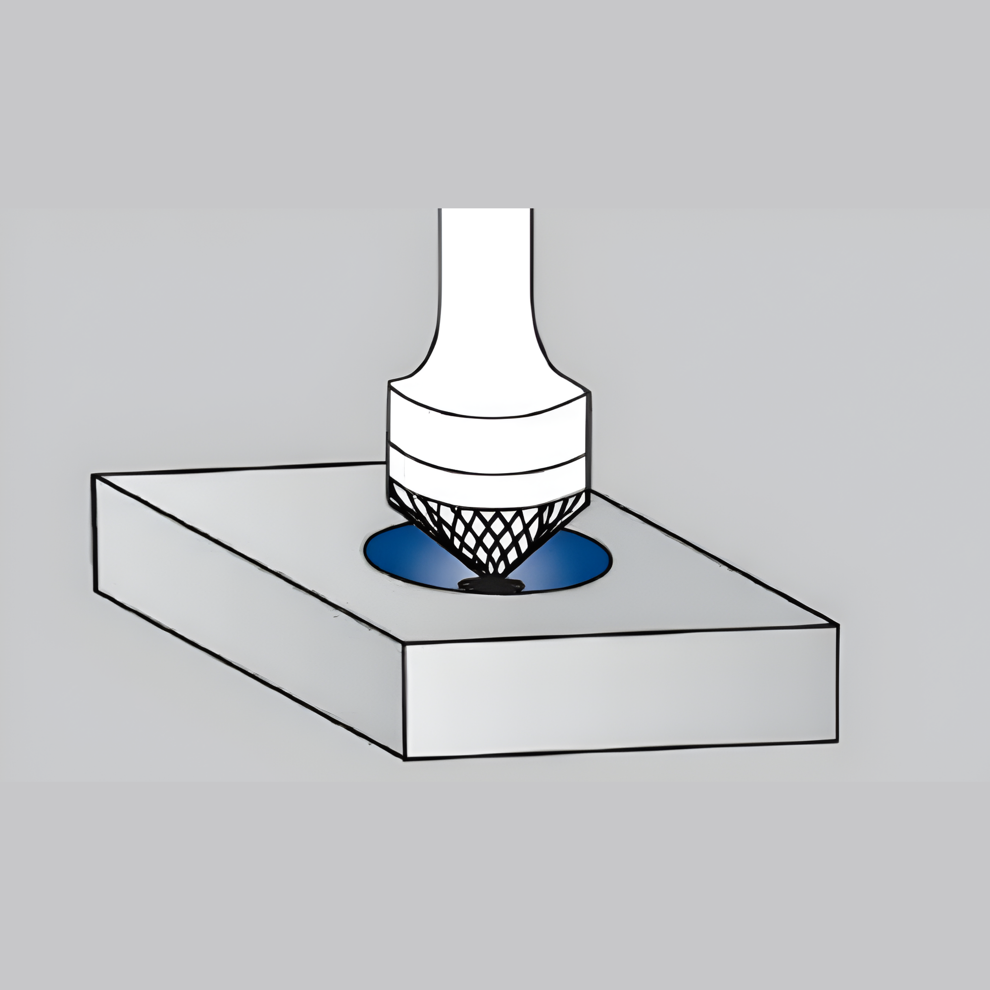 90° cone carbide bur chamfering steel edges