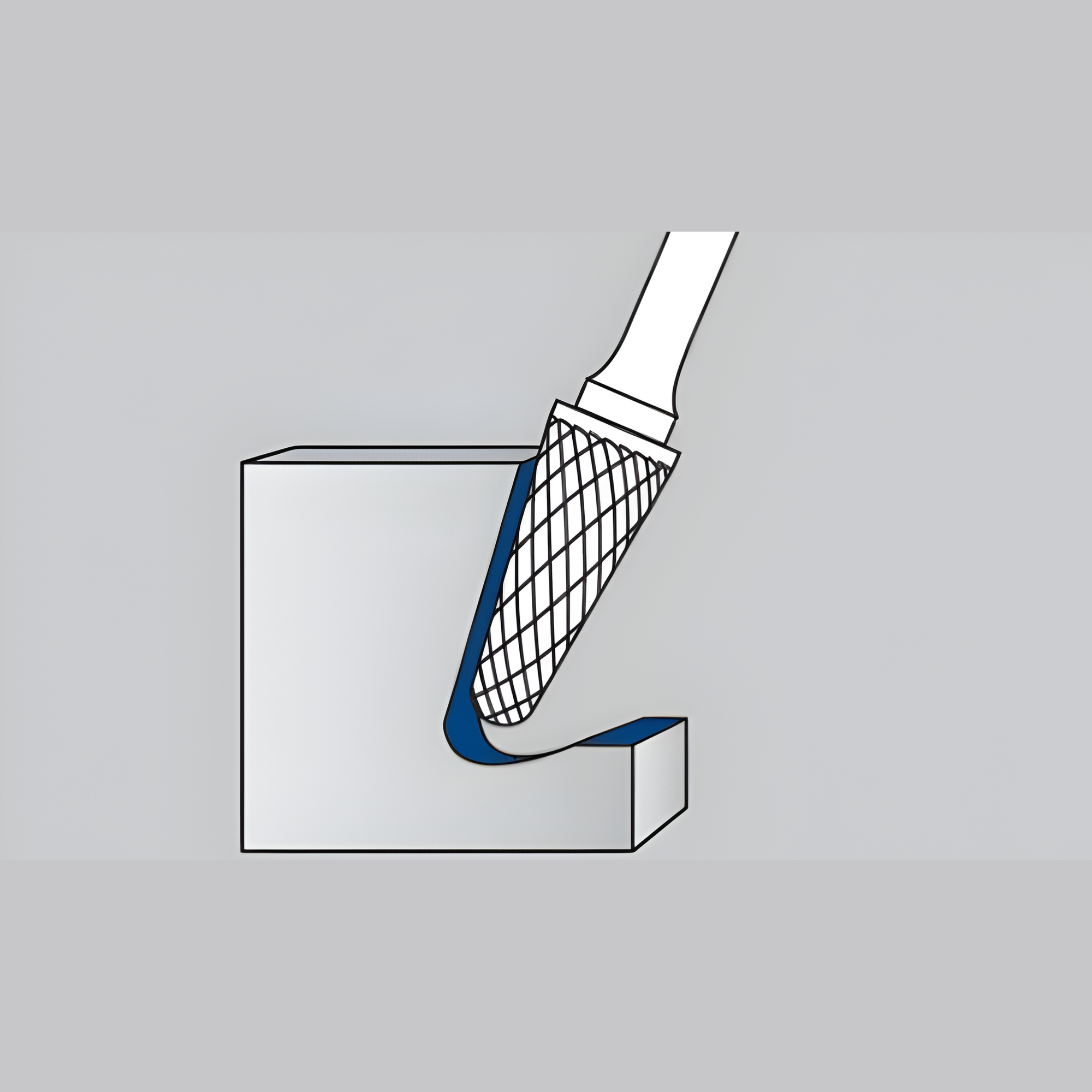 Solid carbide taper burr for die grinder precision finishing