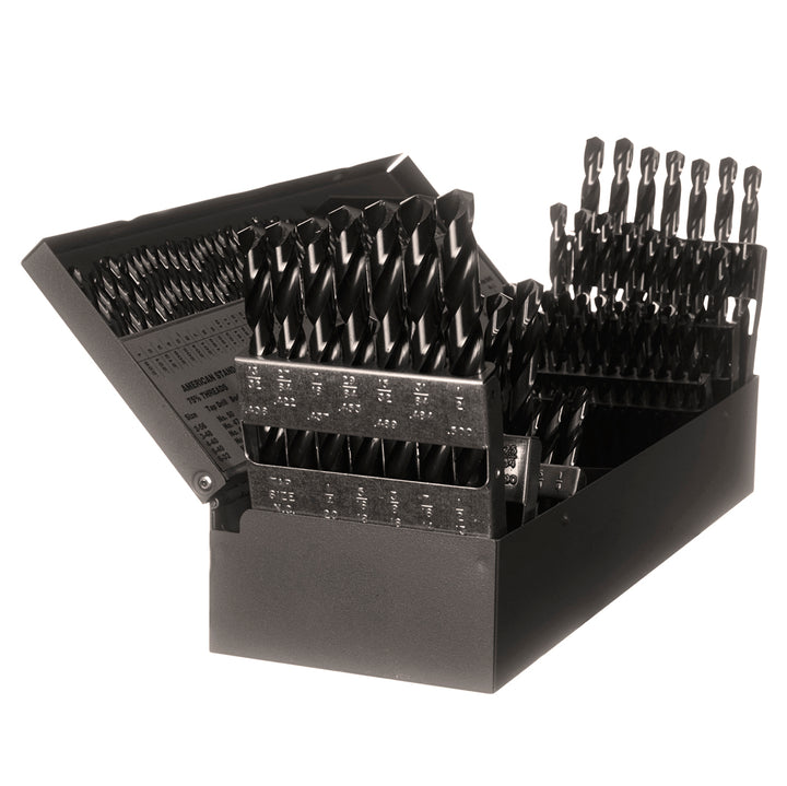 Champion SS150-XL5 Brute XL5 Drill Set – 1/16"–1/2", #1–#60 & A–Z — NoMo-treated HSS drills in metal case