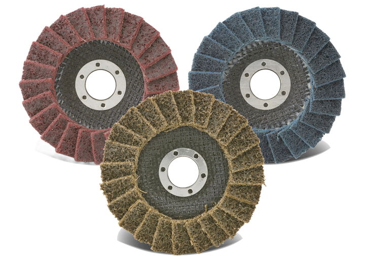 CGW Surface Conditioning Flap Discs — representative series image showing coarse, medium and very fine grades