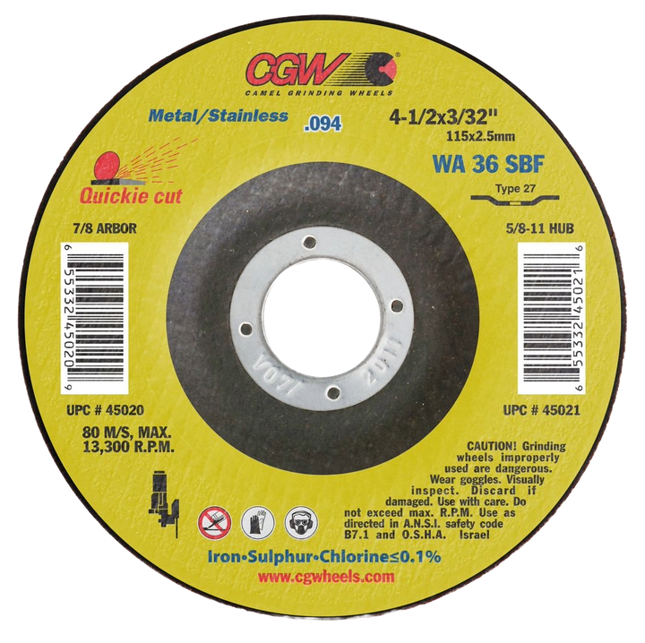 CGW Thin Reinforced cut-off wheel - representative series image