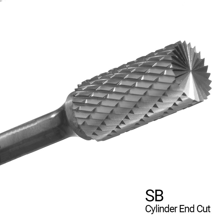Champion SB5RA 1/2" x 1" Radius Cylinder End-Cut Double-Cut Carbide Bur — profile image