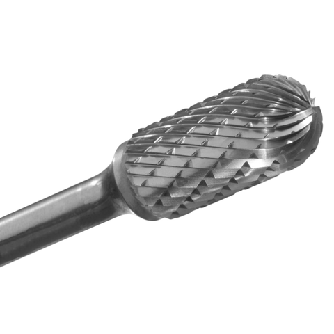 Champion USC cylinder radius end double-cut carbide bur for weld blending