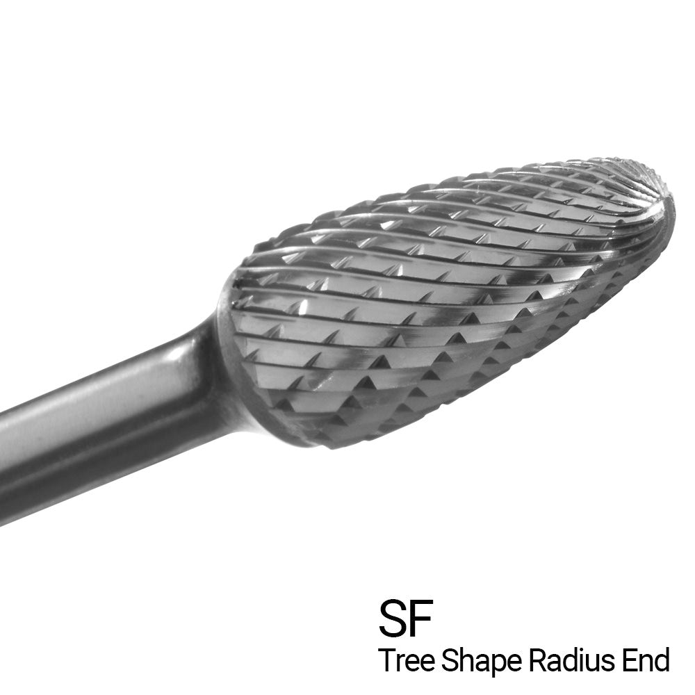 Champion USF5-IPAC 1/2" x 1" Tree Radius-End Double-Cut Carbide Bur — profile image
