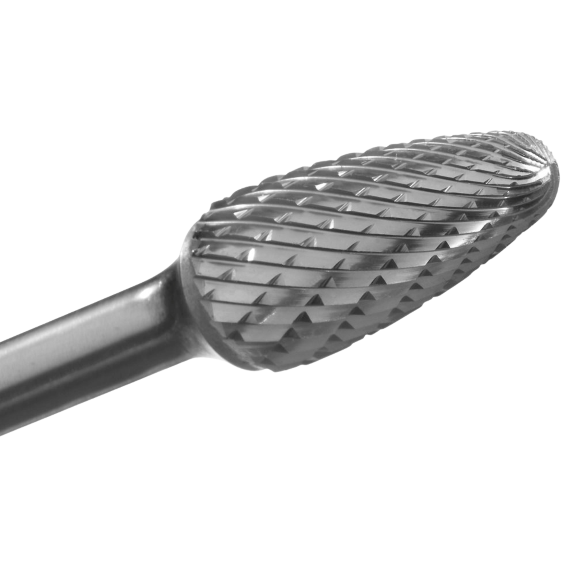 Champion USF tree shape radius end double-cut carbide bur for weld blending