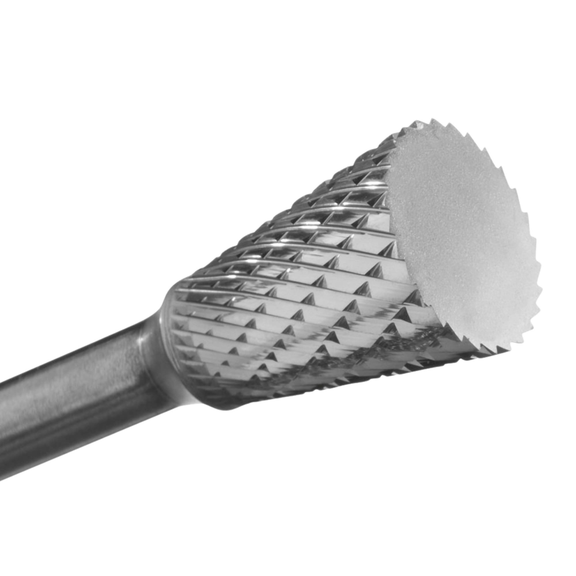 Champion USN inverted cone double-cut carbide bur for undercutting