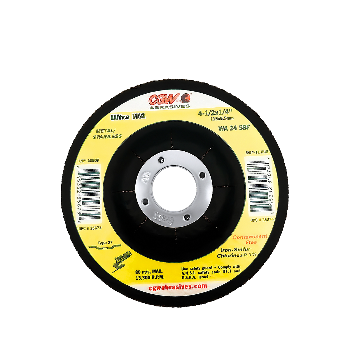 CGW White Aluminum Oxide grinding wheel - representative series image