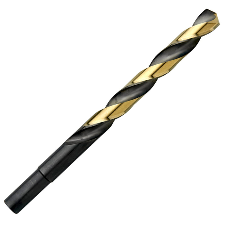 Champion XG38-1/2 1/2" BlackGold 3/8" Reduced Shank Drill – 135° Split Point — Champion XG38 reduced shank HSS drill