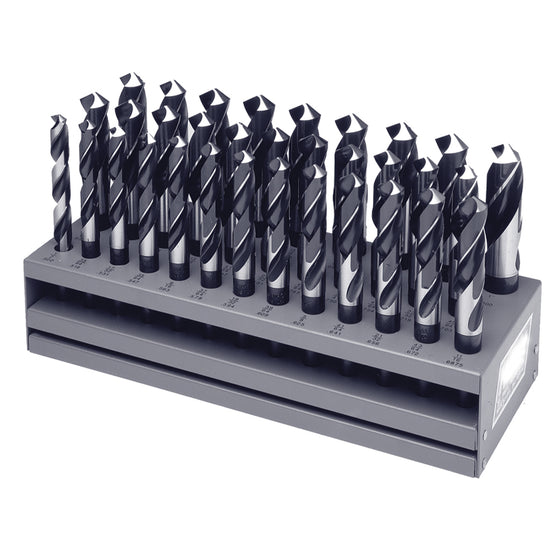 Champion XL12-33 Brute Silver & Deming Drill Set – 33-Piece 33/64"–1" x 64ths + 1/2" Jobber — Champion Brute XL12 HSS drills