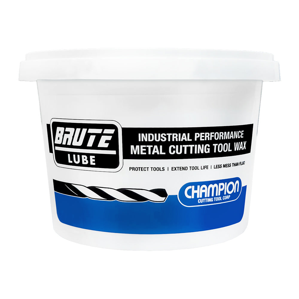 BruteLube cutting wax reducing heat during metal sawing
