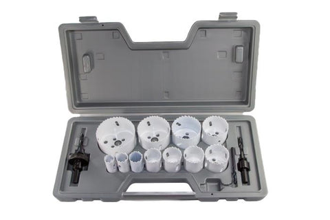 Drill America DMS04-9114 industrial maintenance hole saw kit with bi-metal hole saws and arbor
